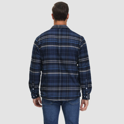 Shirt Jacket | Sherpa-Lined Check Overshirt