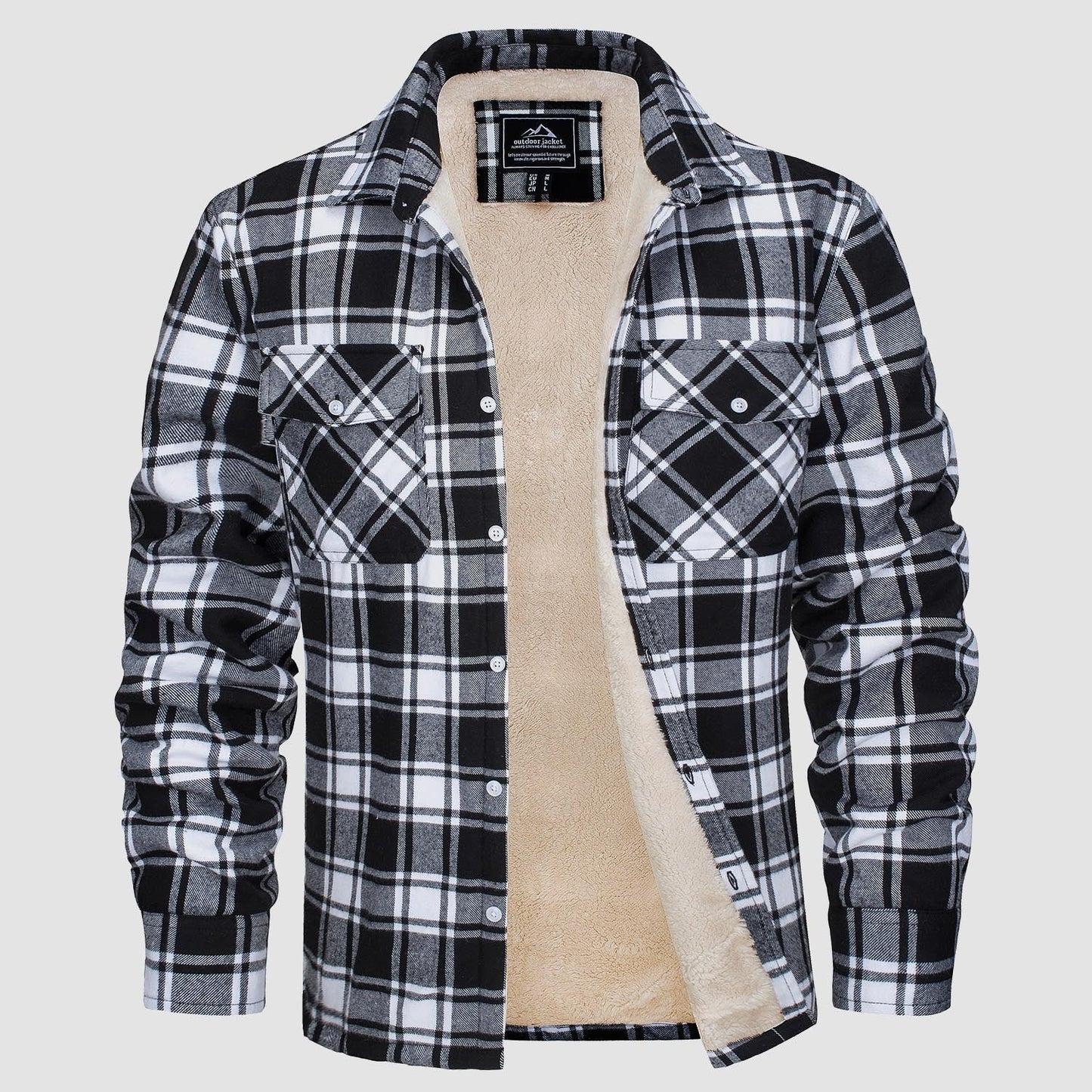 Shirt Jacket | Sherpa-Lined Check Overshirt