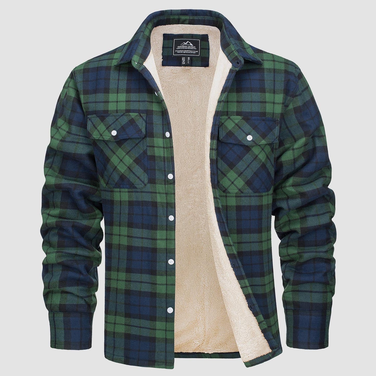 Shirt Jacket | Sherpa-Lined Check Overshirt
