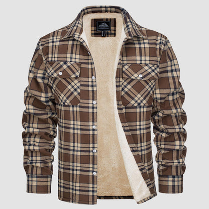 Shirt Jacket | Sherpa-Lined Check Overshirt