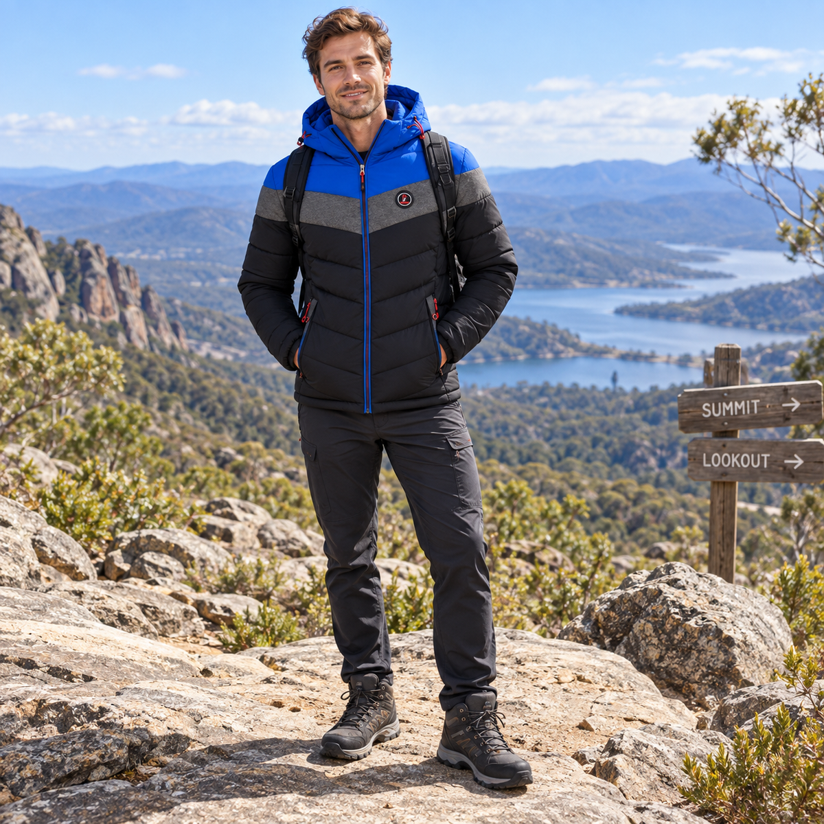 Men's Jacket | Waterproof Hooded Winter Jacket