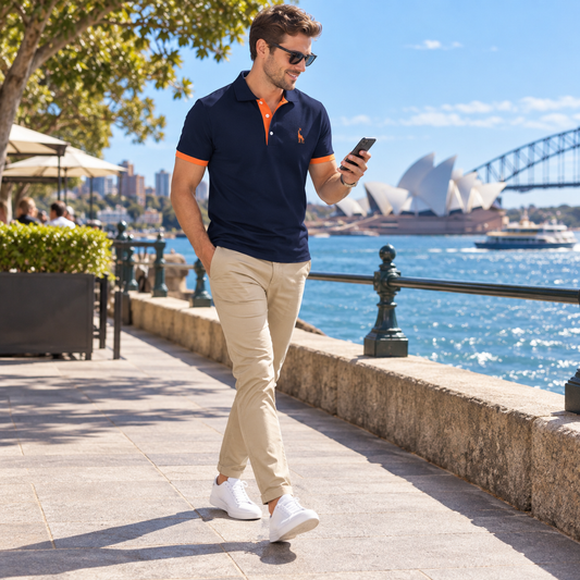 Men's Polo Shirt | Cotton-Blend Short-Sleeve Polo