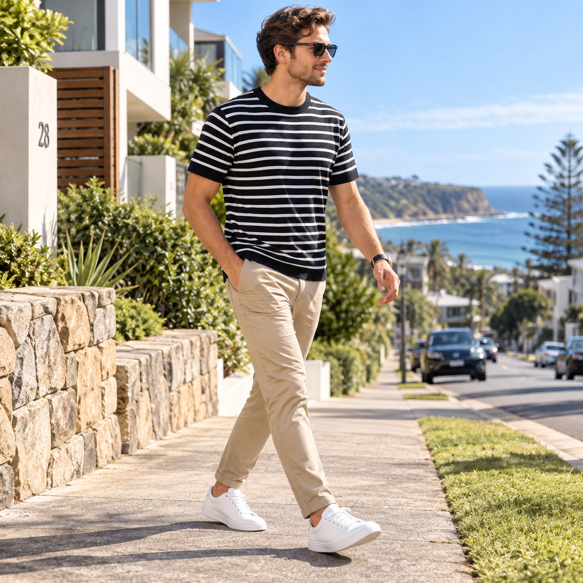 Men's T-Shirt | Lightweight Striped T-Shirt