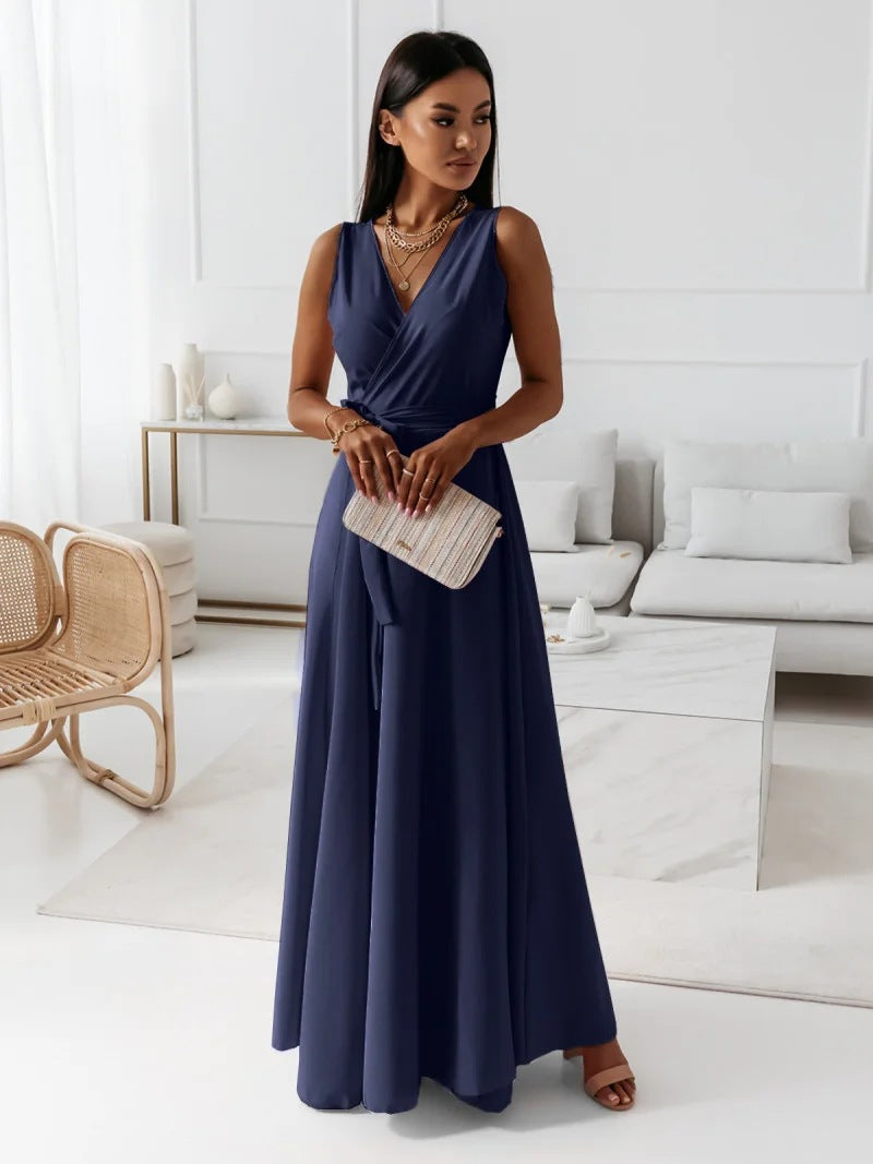 Maxi Dress | Wrap-Style Wedding Guest Dress