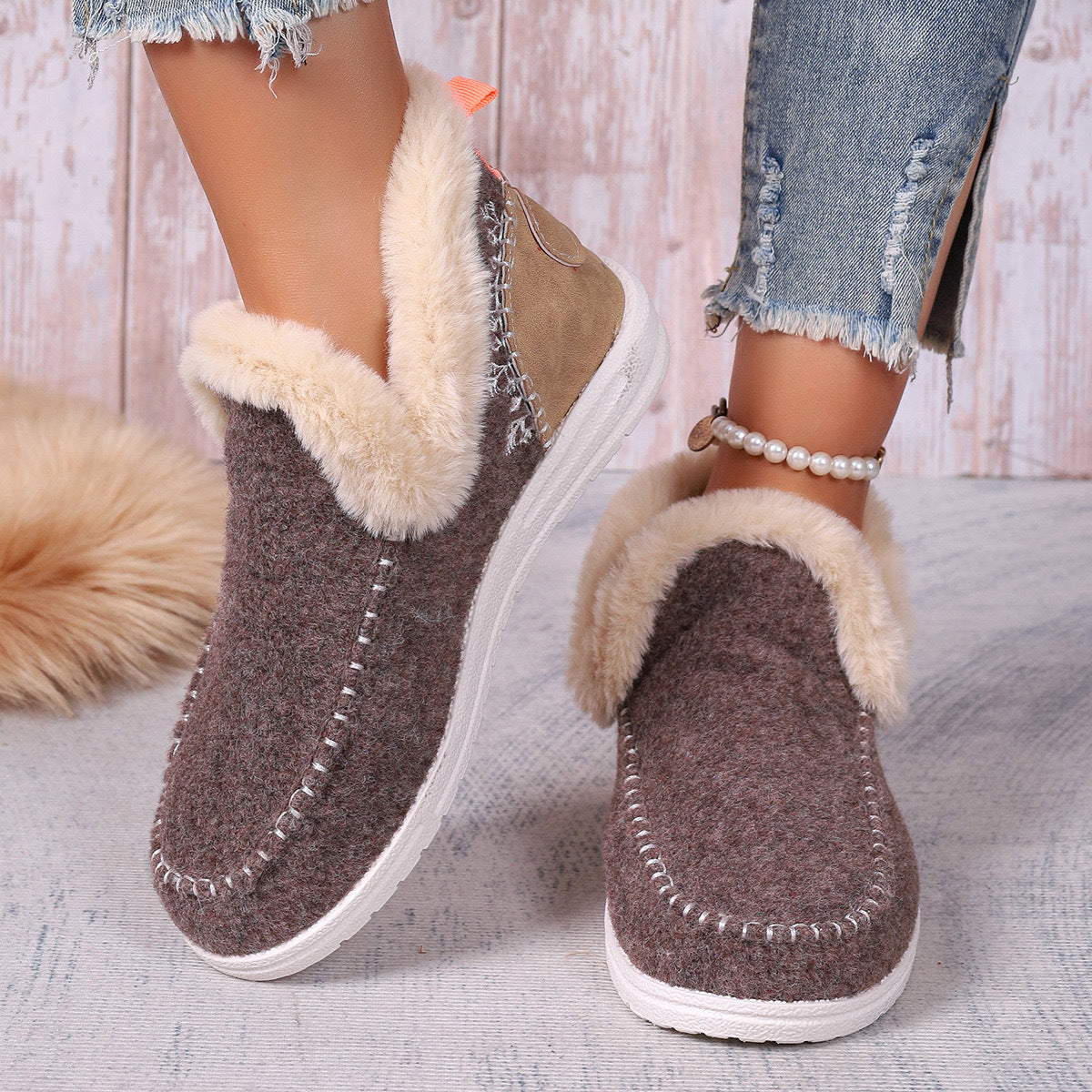 Slippers | Orthopedic Fleece-Lined House Slippers