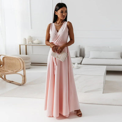 Maxi Dress | Wrap-Style Wedding Guest Dress