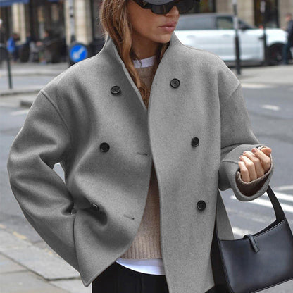 Oversized Jacket | Button-Front Casual Linen Jacket