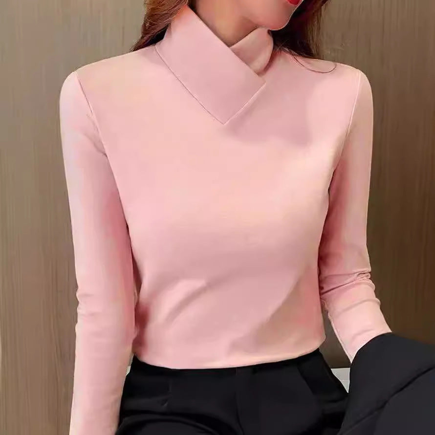 Roll Neck Top | Slim Fit Long Sleeve Turtleneck