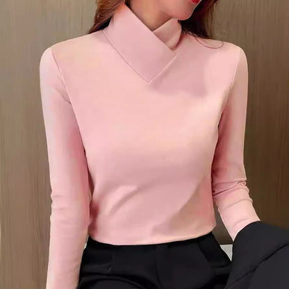 Roll Neck Top | Slim Fit Long Sleeve Turtleneck