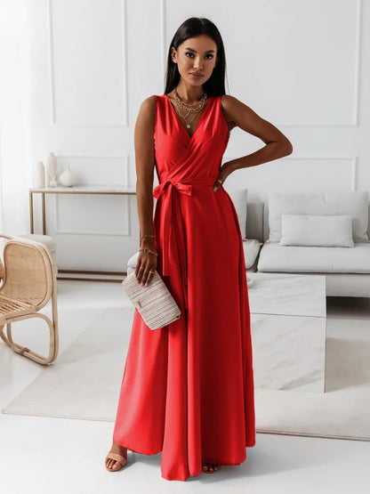 Maxi Dress | Wrap-Style Wedding Guest Dress