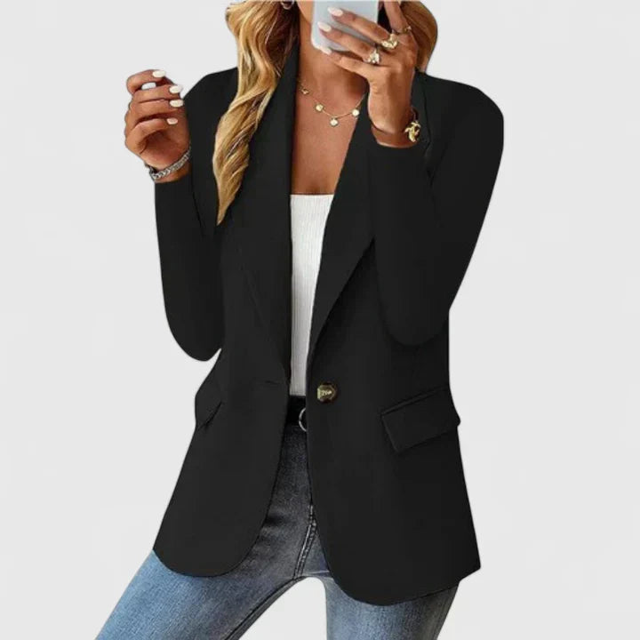 Blazer | Lapel Single-Button Tailored Blazer
