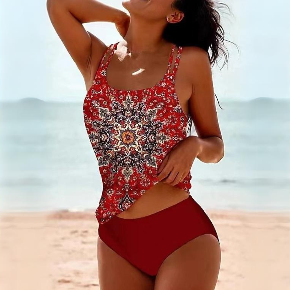 Women's Swimwear | Printed Two-Piece Swimsuit Set