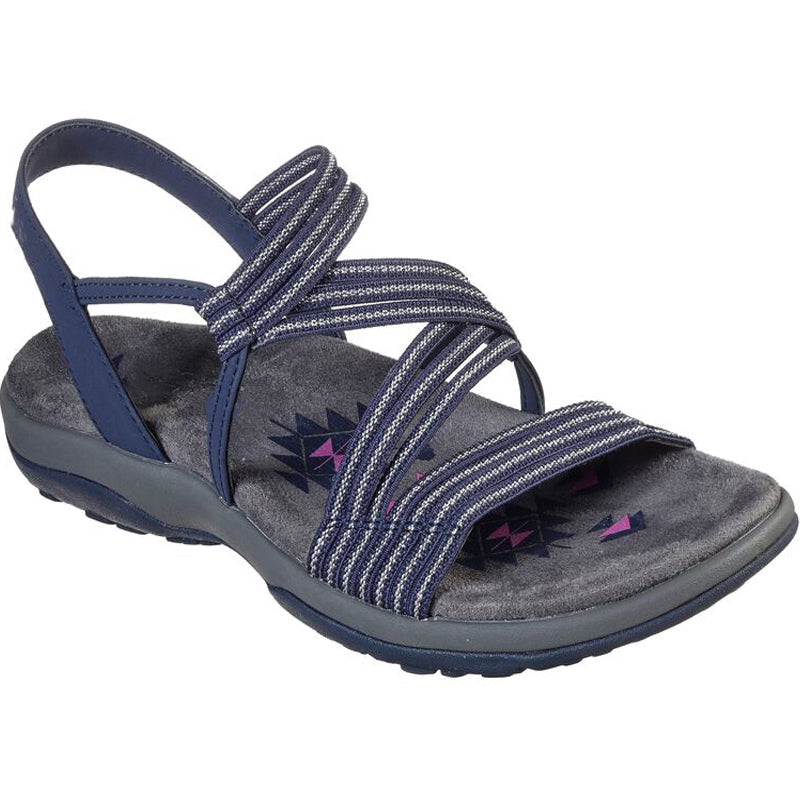 Women's padded strappy comfort sandals in black