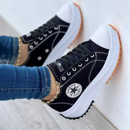 Sneakers | Orthopedic Platform Lace-Up Sneakers