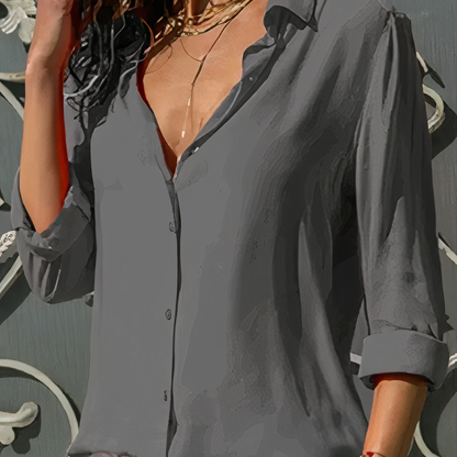 Women's Blouse | Refined Long-Sleeve Blouse