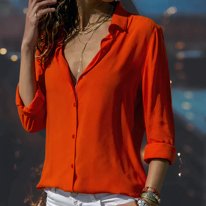Women's Blouse | Refined Long-Sleeve Blouse