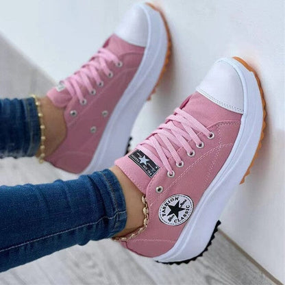 Sneakers | Orthopedic Platform Lace-Up Sneakers