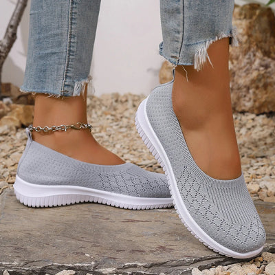 Orthopedic Slip-On Shoes | Knit Upper Closed-Toe Shoes
