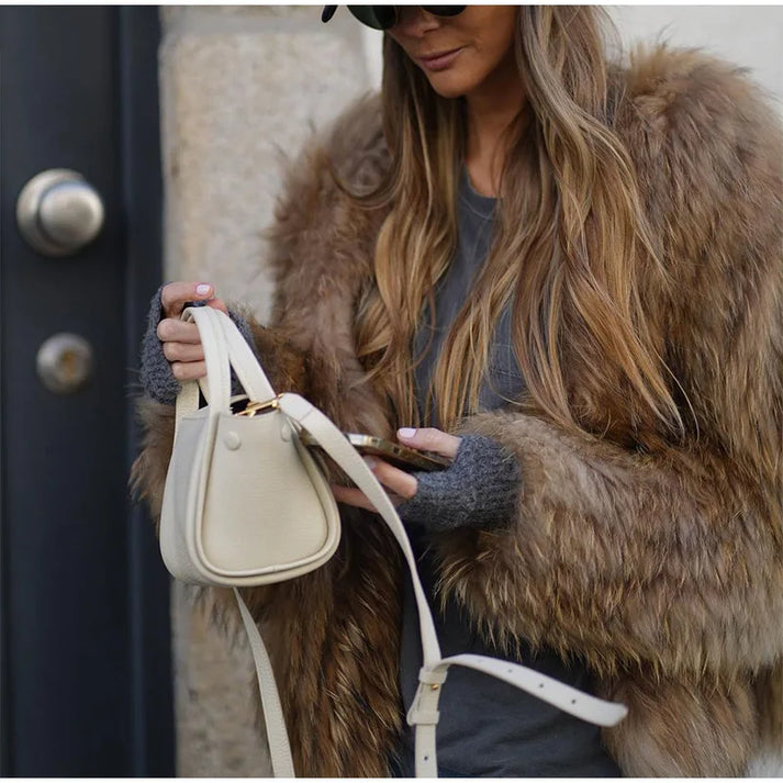 Coat | Plush Faux Fur Winter Coat