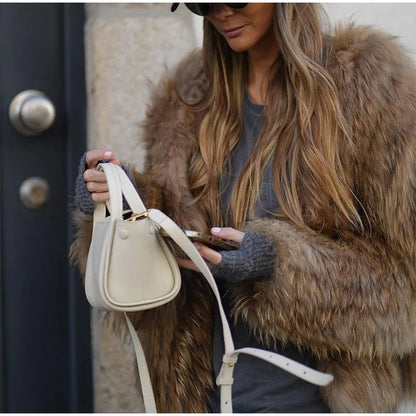 Coat | Plush Faux Fur Winter Coat