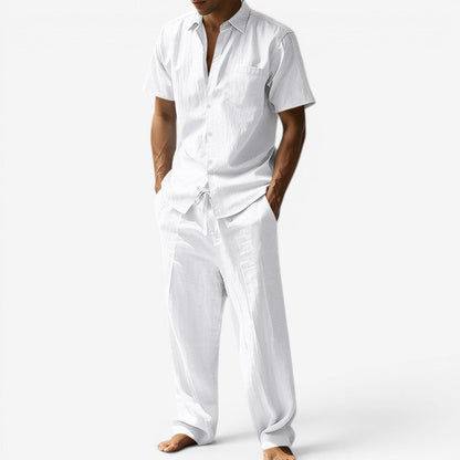 Set | Short-Sleeve Shirt & Drawstring Trousers