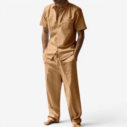 Set | Short-Sleeve Shirt & Drawstring Trousers