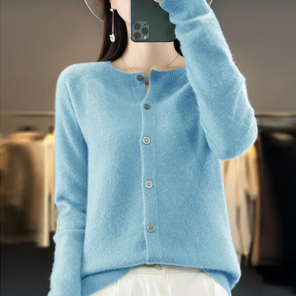 Cardigan | Button-Front Knit Cardigan