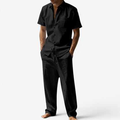 Set | Short-Sleeve Shirt & Drawstring Trousers
