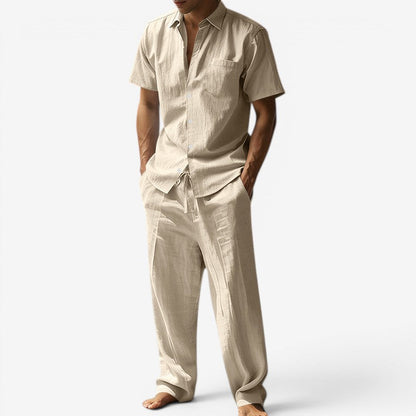 Set | Short-Sleeve Shirt & Drawstring Trousers