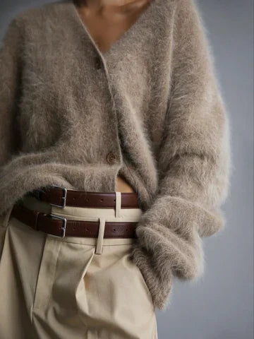 Relaxed Cashmere-Blend Cardigan
