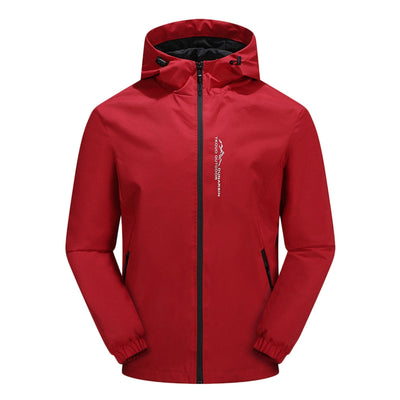 Windproof Outdoor Jacket | Hooded Water-Resistant