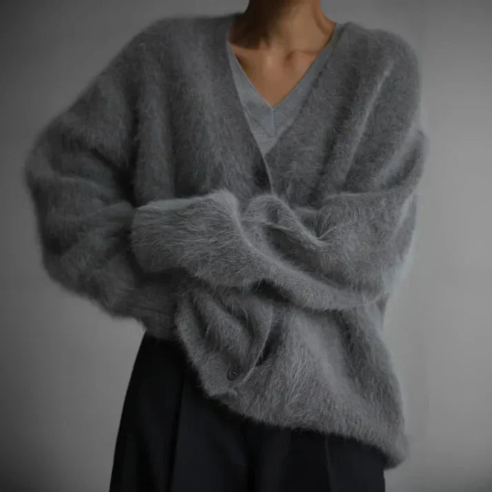 Relaxed Cashmere-Blend Cardigan