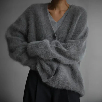 Relaxed Cashmere-Blend Cardigan