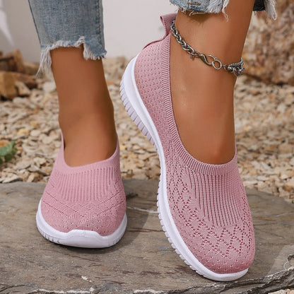 Orthopedic Slip-On Shoes | Knit Upper Closed-Toe Shoes