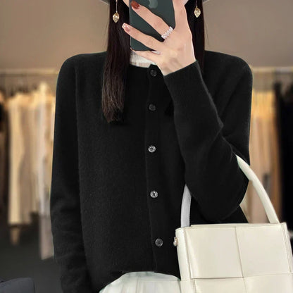 Cardigan | Button-Front Knit Cardigan