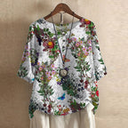 Colorful Floral White
