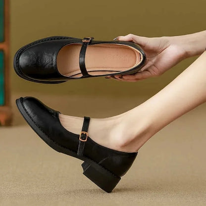 Women's Flats | Classic Leather Mary Jane Shoes