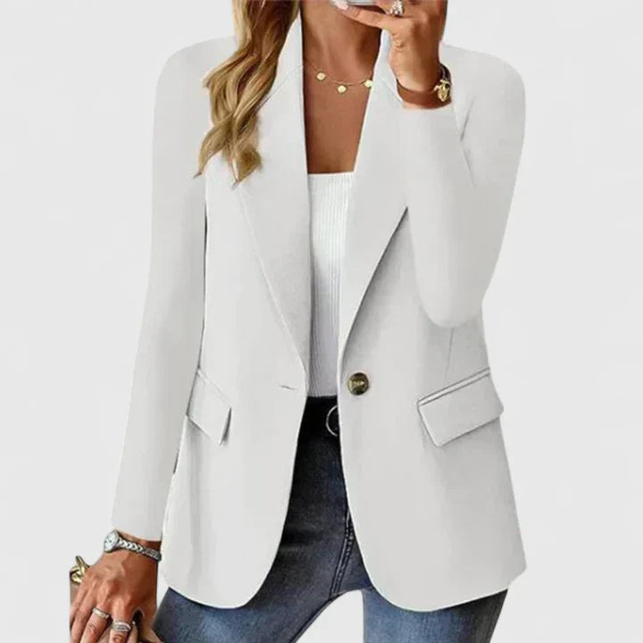 Blazer | Lapel Single-Button Tailored Blazer