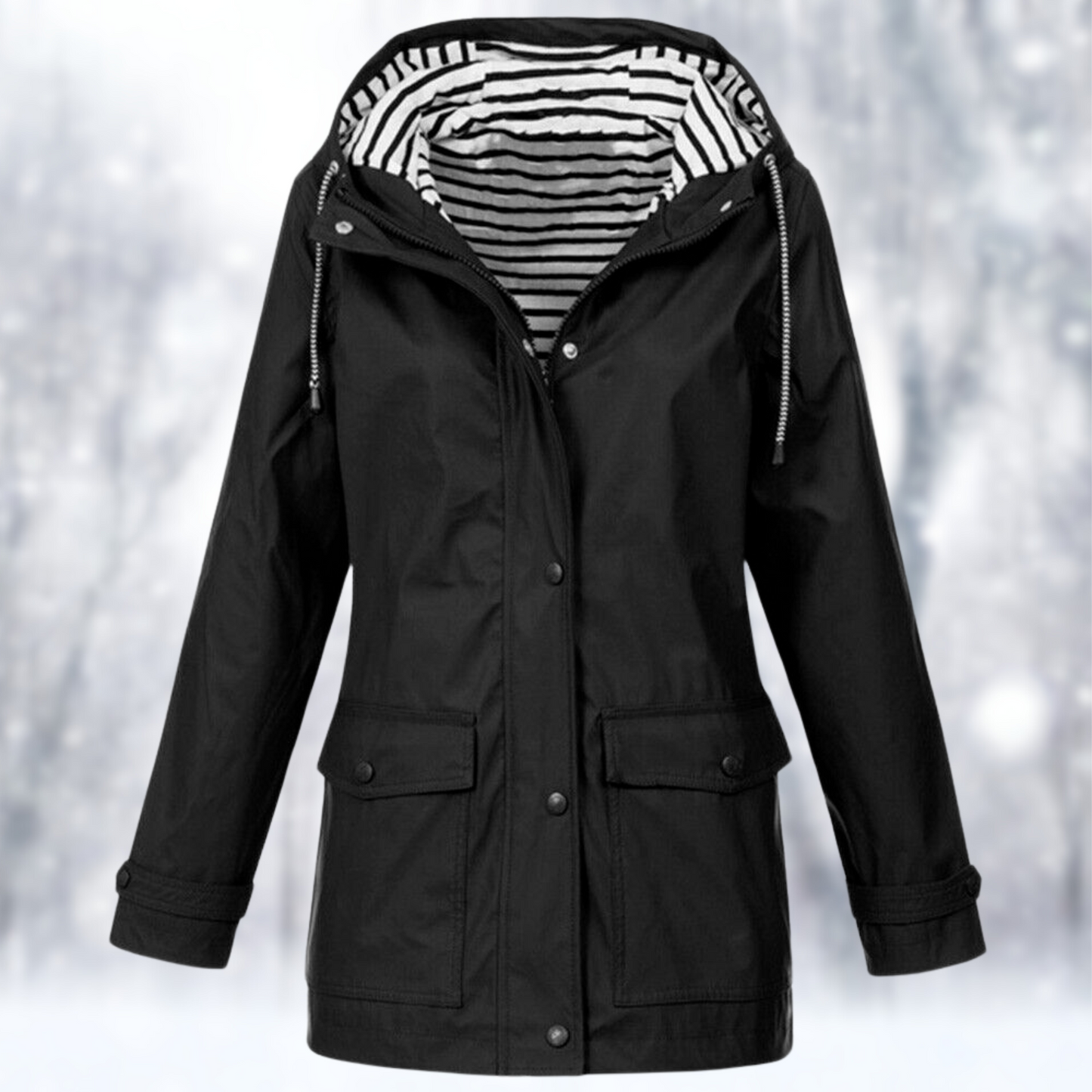 Hooded Outdoor Jacket | Windproof Water-Resistant
