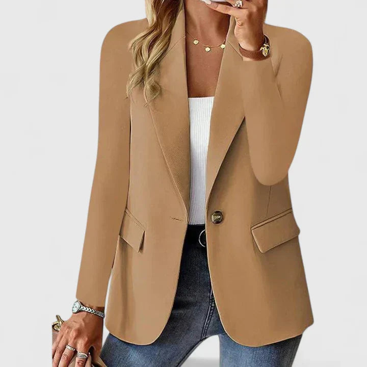 Blazer | Lapel Single-Button Tailored Blazer