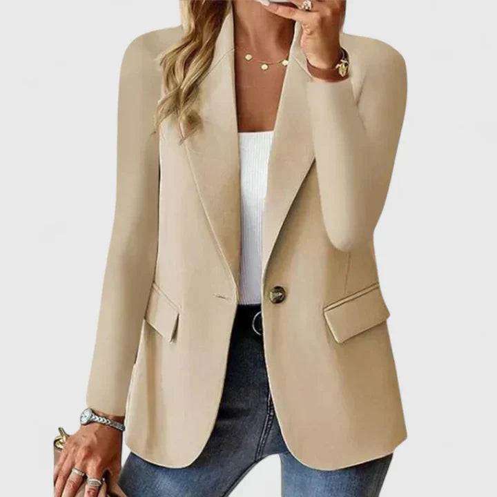 Blazer | Lapel Single-Button Tailored Blazer