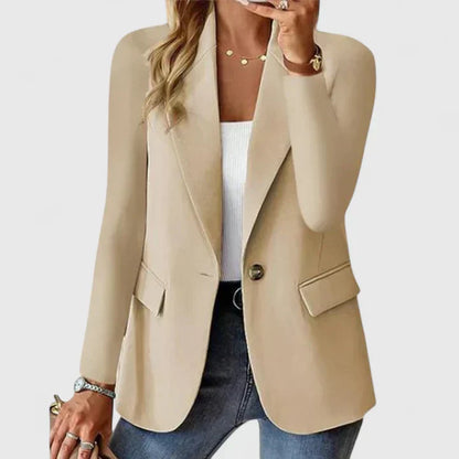 Blazer | Lapel Single-Button Tailored Blazer