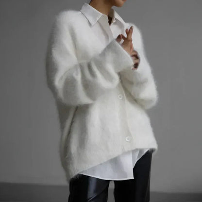 Relaxed Cashmere-Blend Cardigan