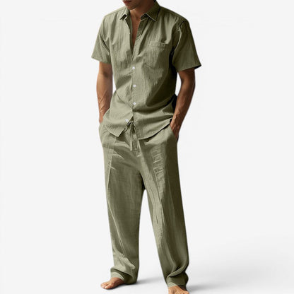 Set | Short-Sleeve Shirt & Drawstring Trousers