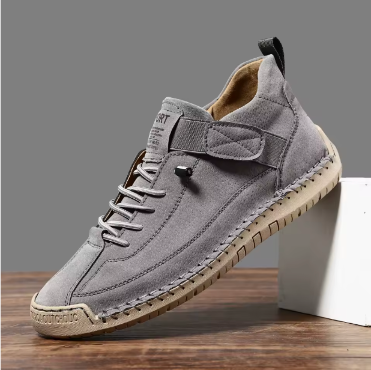 Orthopedic lightweight leather comfort sneakers
