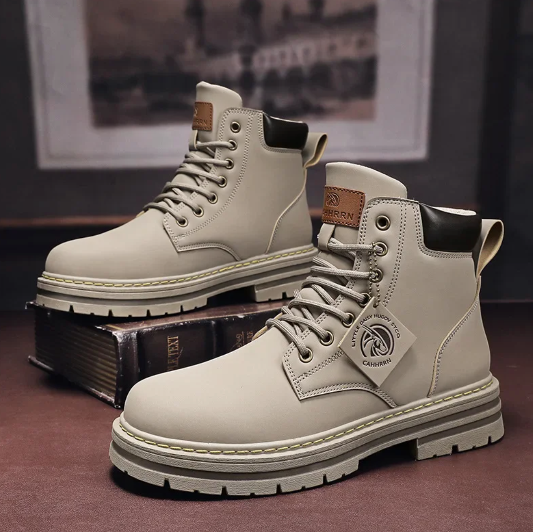 Men's orthopedic lace-up ankle boots