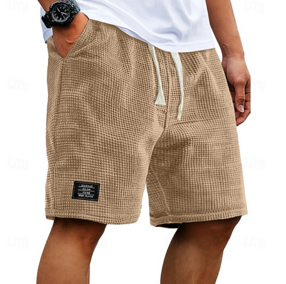 Shorts | Waffle-Knit Casual Summer Shorts