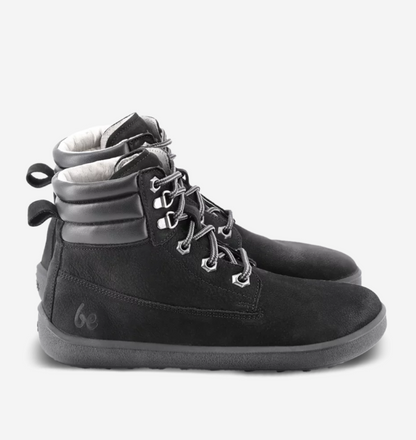 Barefoot Boots | Nubuck Leather Ankle Boots in Black