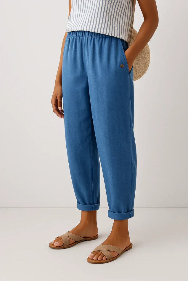 Trousers | Straight-Leg Cotton Trousers