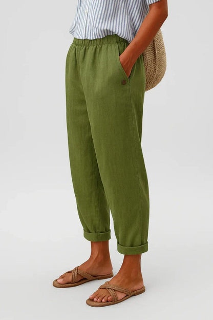 Trousers | Straight-Leg Cotton Trousers